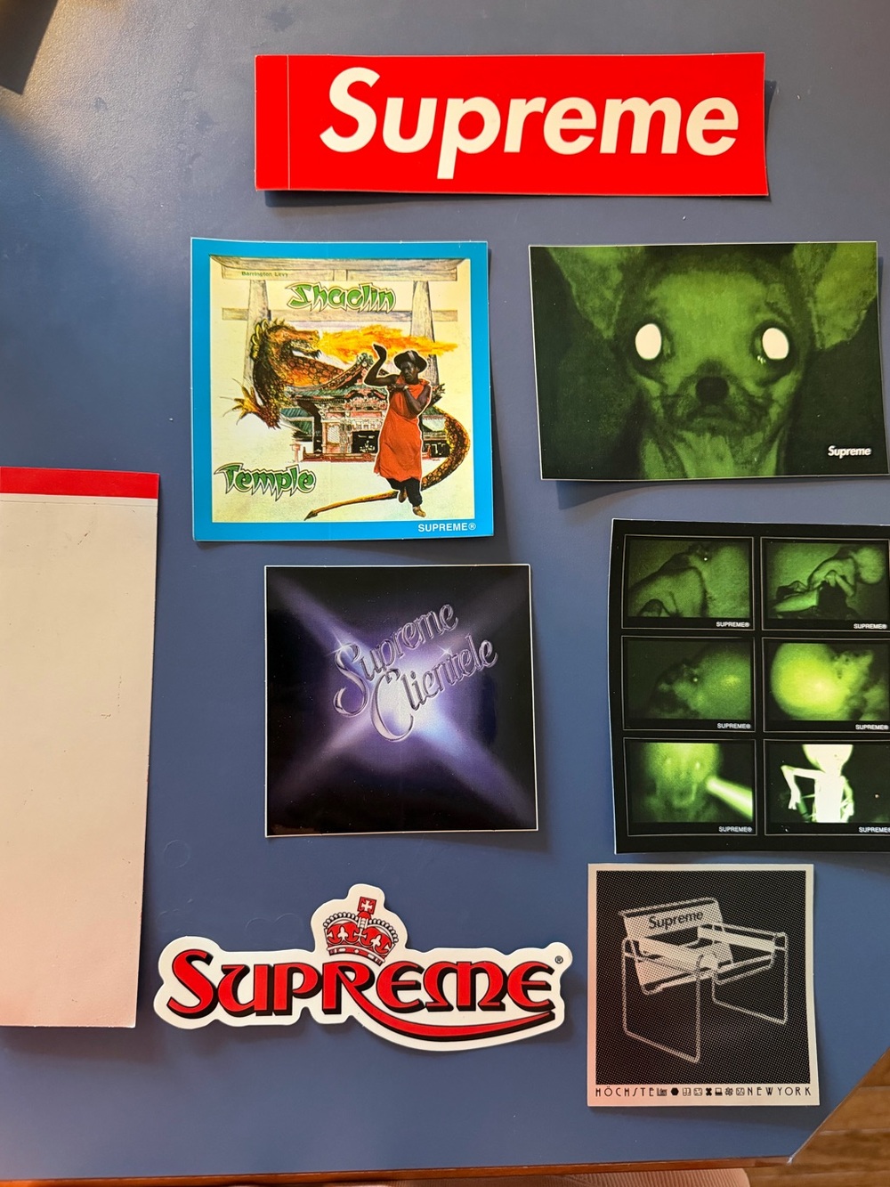 Supreme Sticker Set - Red, Green, Blue, Black, White